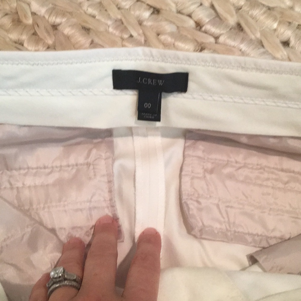 Women's J Crew Formal White Pants; Size 00 - Picture 5 of 7